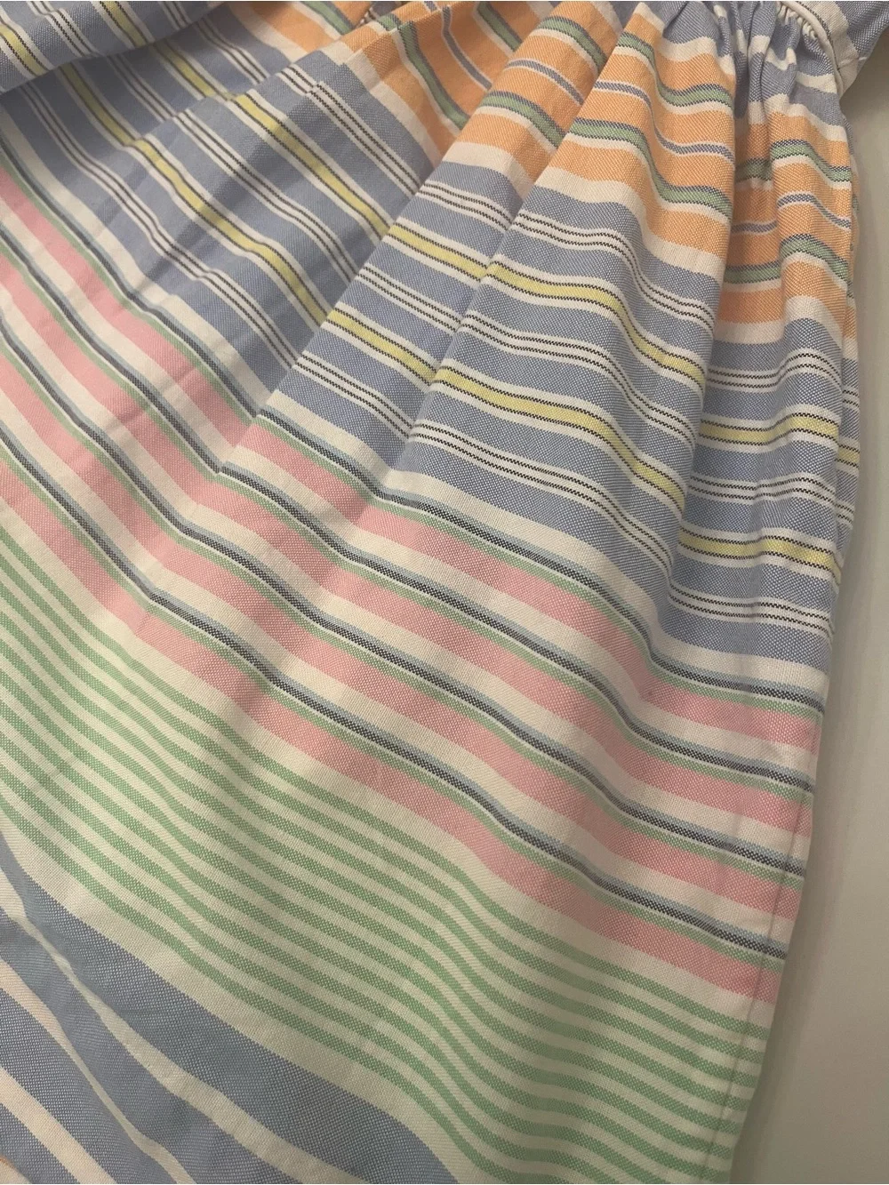 Girls' Pastel Multi-Stripe Tie-Shoulder Sundress